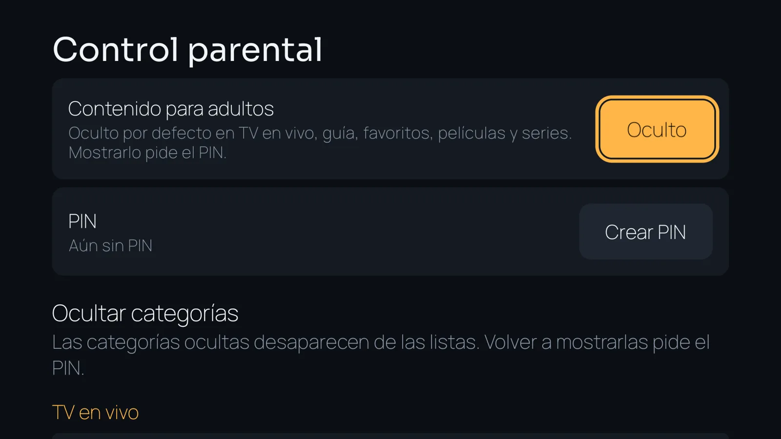 Control parental